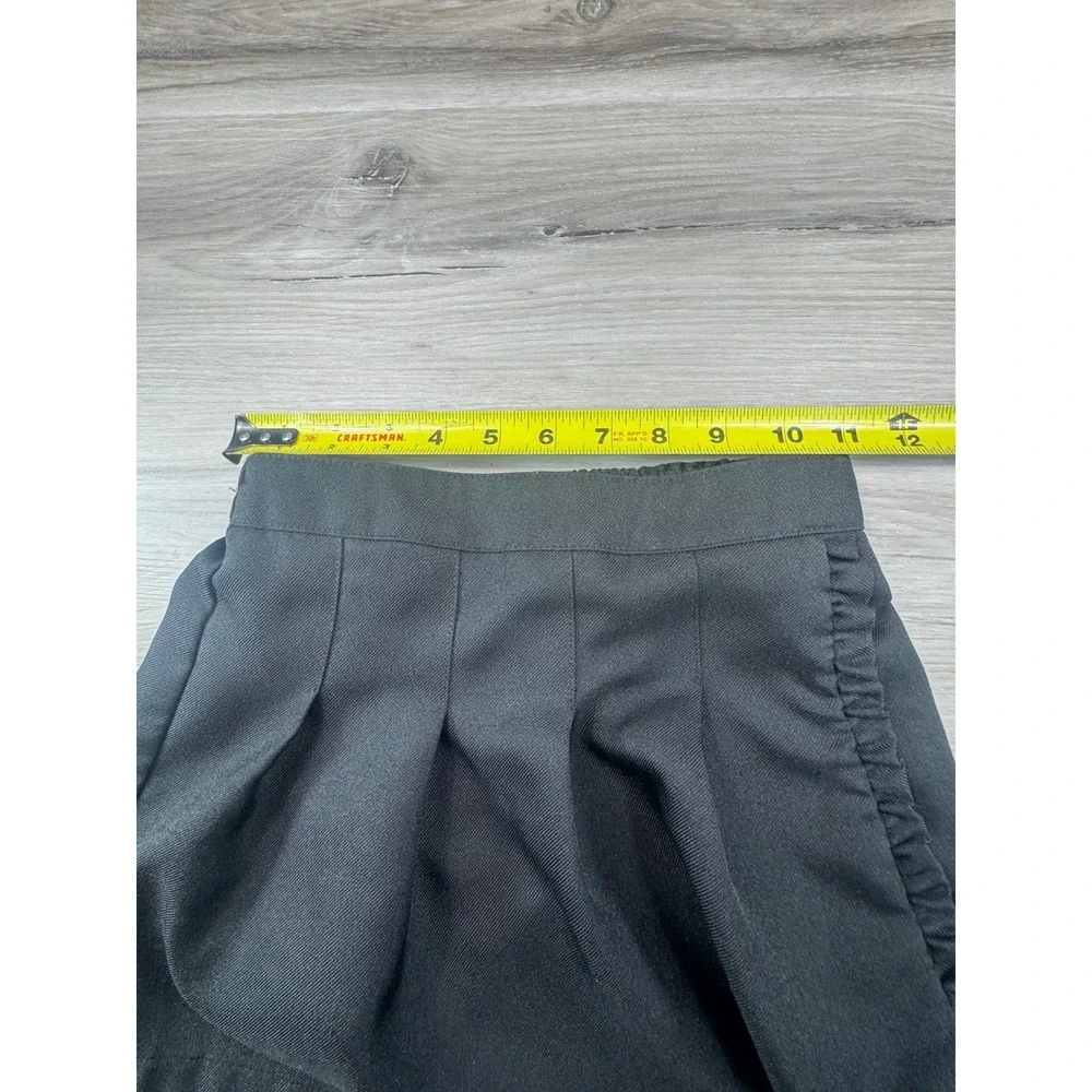 Wonder Nation Girls Black Pleated Ruffle Skort Size 7 WG21100010562‎